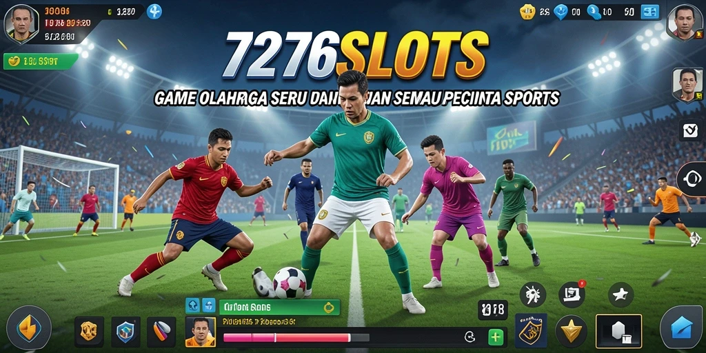 Tampilan menarik dari gameplay 7276SLOTS dengan elemen olahraga.