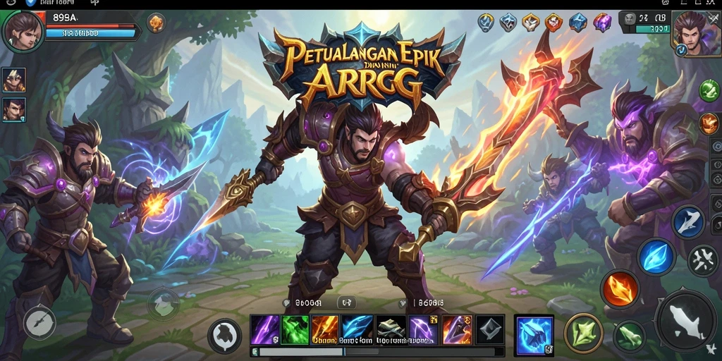 Tampilan gameplay ARPG yang mendebarkan dari 898A dengan pertarungan seru.