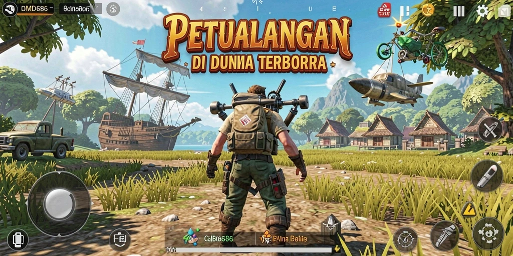 Screenshot DMD686 menampilkan gameplay Open World yang mendebarkan.