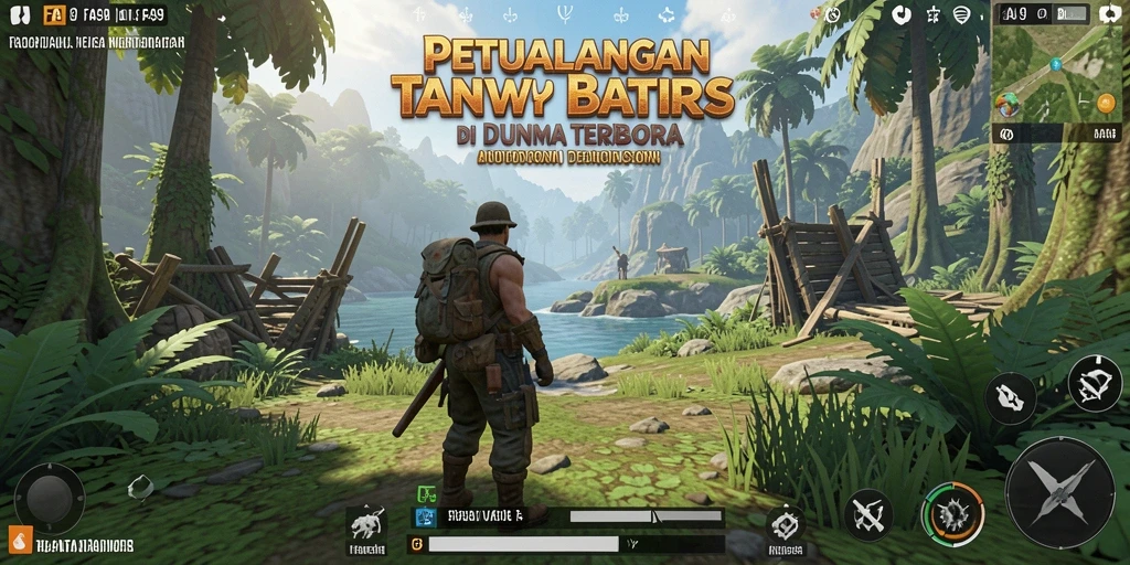 Gameplay FA99 yang menampilkan petualangan di dunia terbuka yang luas.