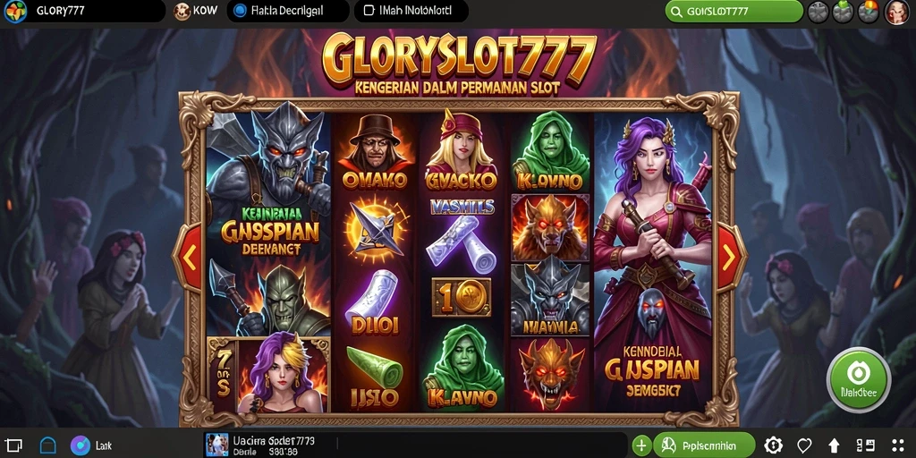 Tampilan gameplay horor yang menggugah adrenalin dari GLORYSLOT777.