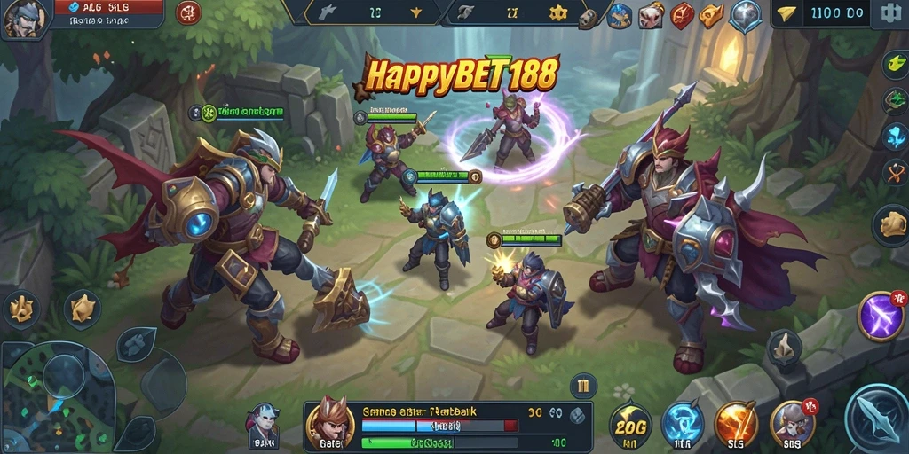 Tampilan gameplay seru di dalam HAPPYBET188 yang penuh dengan strategi.
