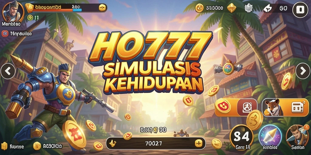 Tampilan gameplay seru dari HO777 dengan berbagai aktivitas simulasi.