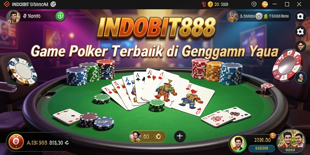 Tampilan screenshot <strong>INDOBIT88</strong> menampilkan keseruan dan intensitas permainan Poker.