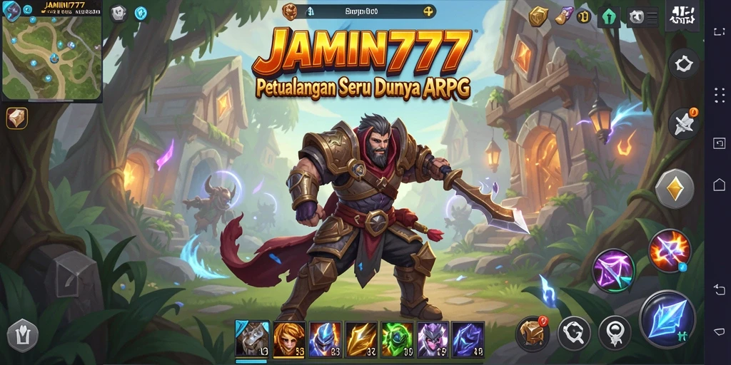 Screenshot utama menunjukkan pertempuran epik dalam <strong>JAMIN777</strong>.