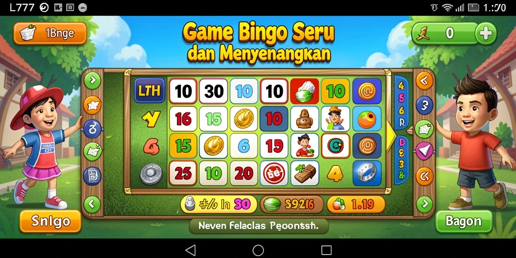 Tampilan gameplay Bingo yang seru dan menantang di L777.