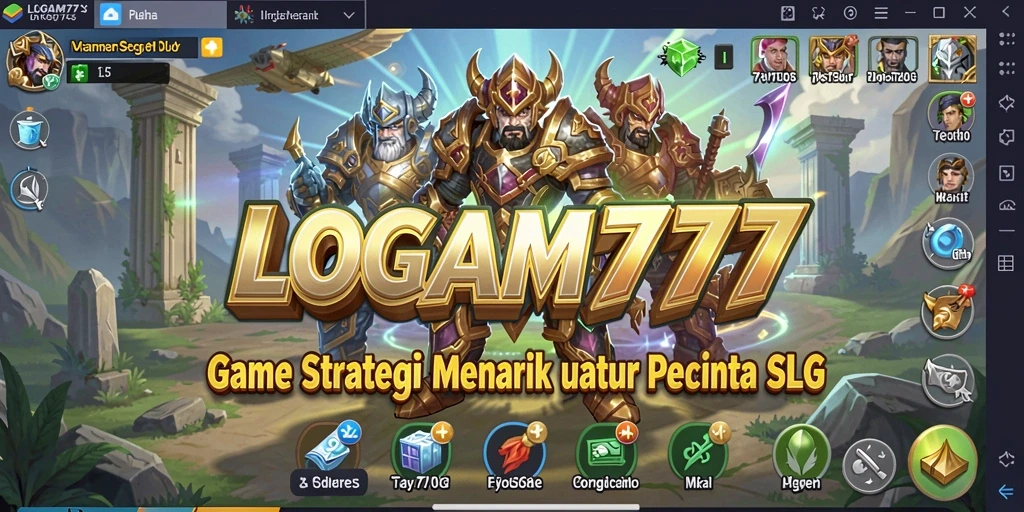 Tangkapan layar utama LOGAM777 menampilkan aksi strategi yang mendebarkan.