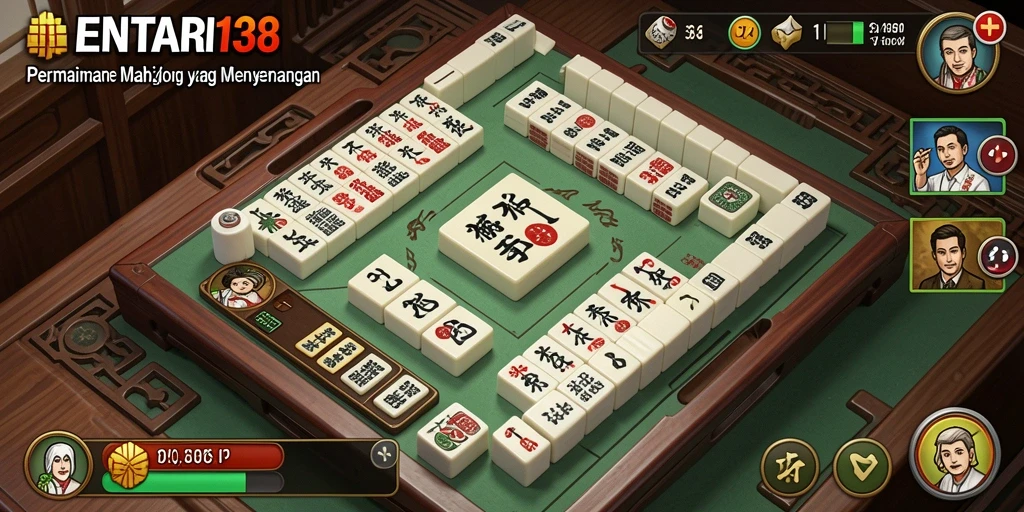 Screenshot MENTARI138 menampilkan gameplay Mahjong yang menarik dengan grafis yang indah.