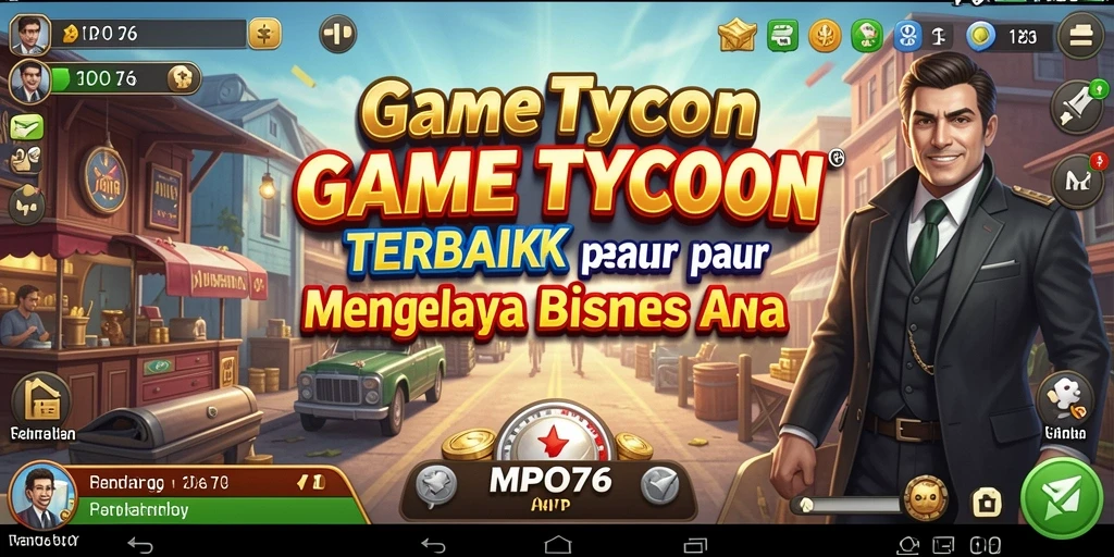 Screenshot MPO76 yang menunjukkan pengelolaan bisnis Tycoon.