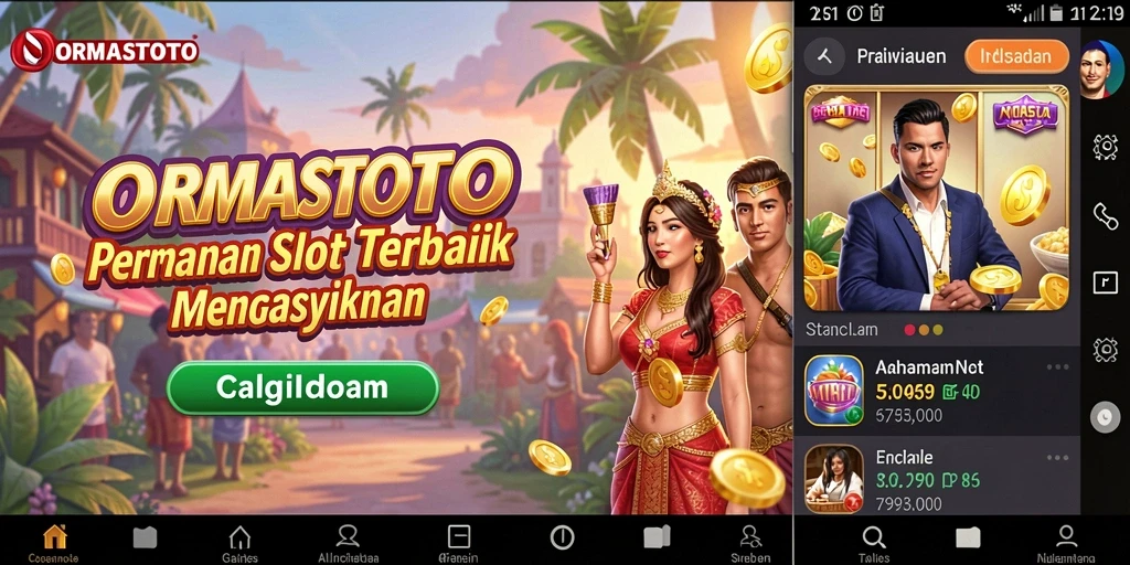 Tampilan gameplay Slot yang menarik dan penuh warna di ORMASTOTO.