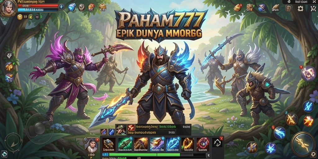 Gambaran gameplay PAHAM777 yang epik di dunia MMORPG.