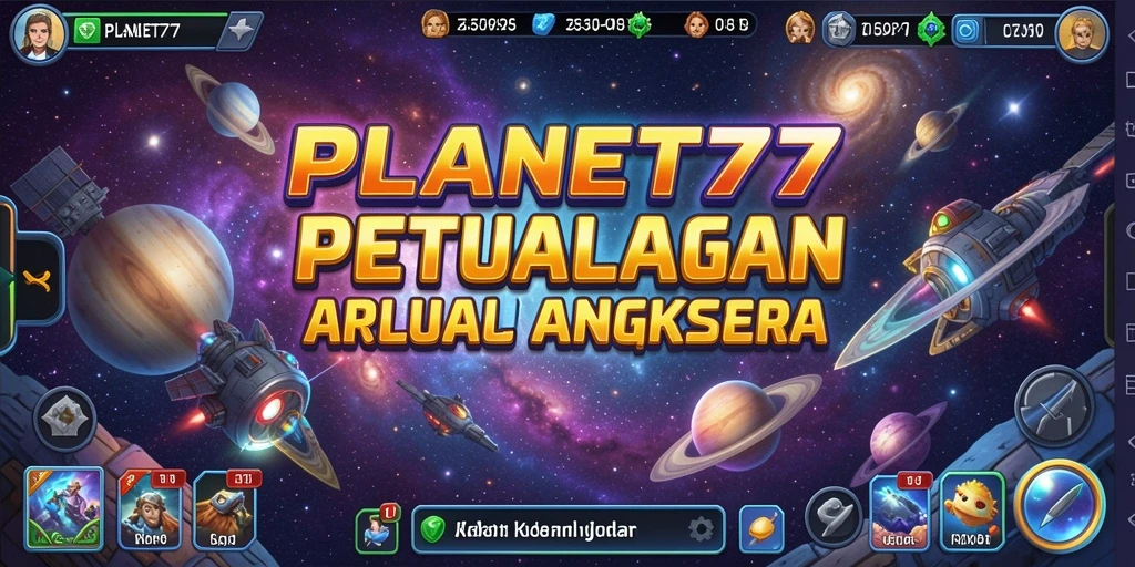 Tampilan gameplay seru dan menantang di PLANET77.
