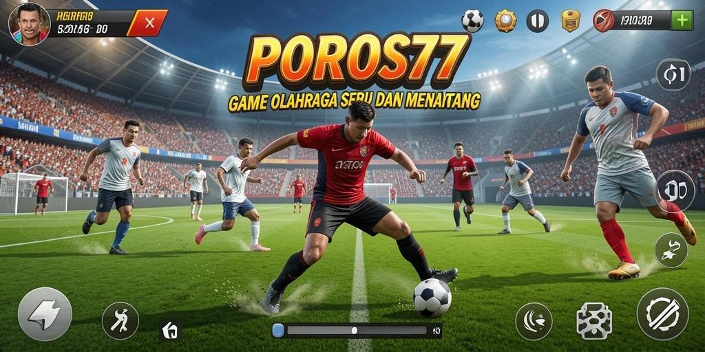 Screenshot dari gameplay menarik POROS77 dengan aksi olahraga seru.