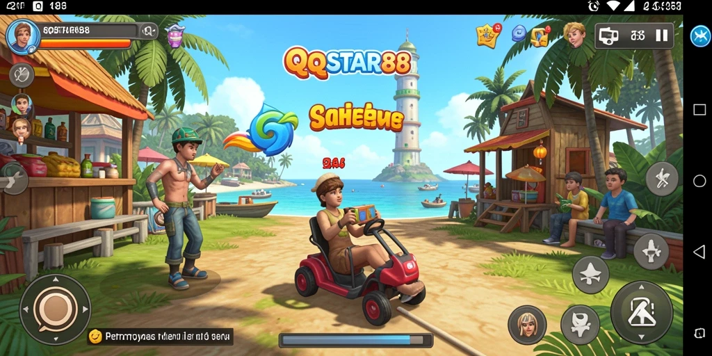 Tampilan gameplay QQSTAR88 yang seru dan menghibur.