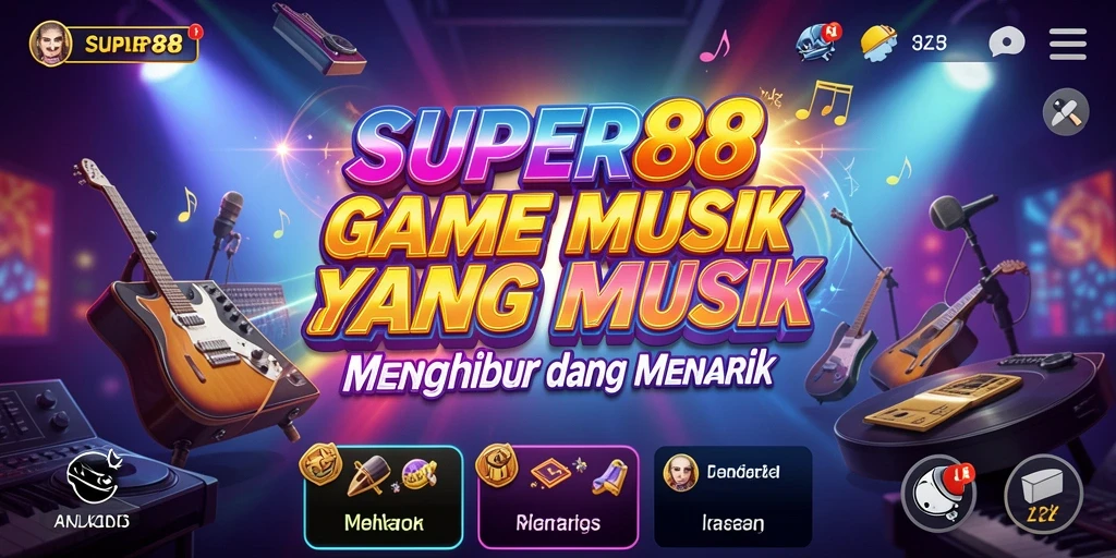 Screenshot utama SUPER88 menampilkan momen gameplay yang penuh semangat.
